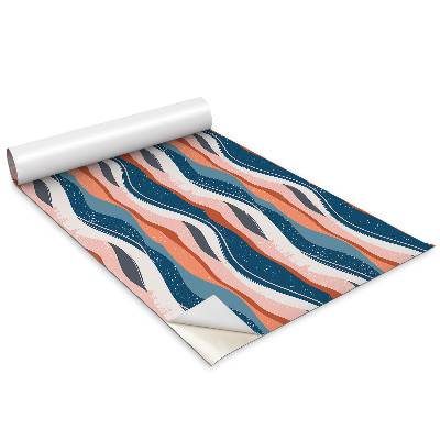 Autocolante mobila copii Valuri colorate abstracte