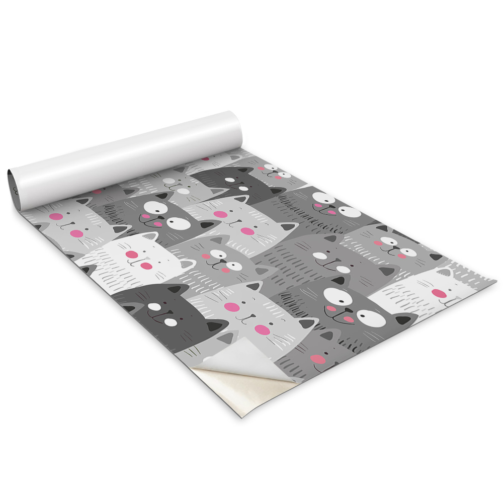 Autocolante mobila copii Pisici fericite