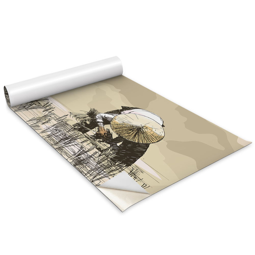 Autocolante mobila Recoltarea orezului