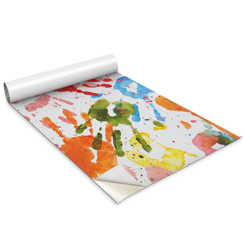 Autocolante mobila Amprente colorate