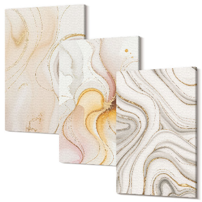 Tablou canvas set triptic Modele abstracte calde motive elegante