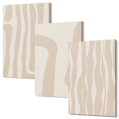 Tablou canvas set triptic Modele abstracte, forme minimaliste, stil boho