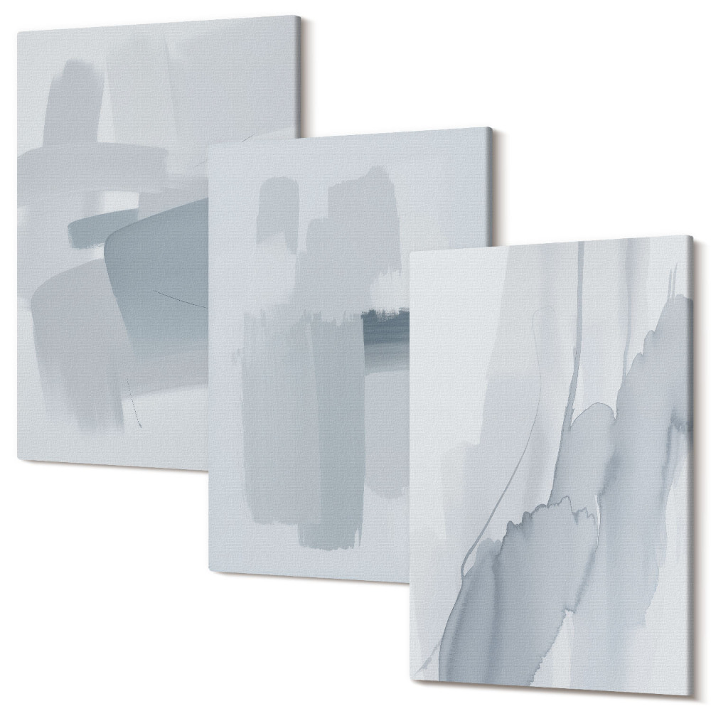 Tablou canvas set triptic Compoziții abstracte în stil acuarelă