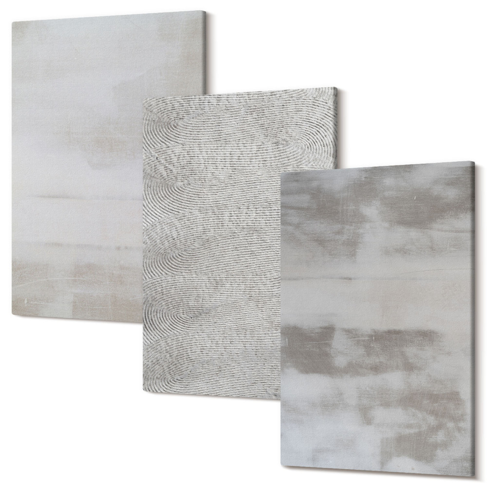 Tablou canvas set triptic Structuri moderne de textură într-un stil minimalist