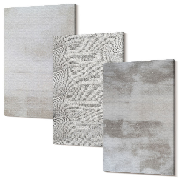 Tablou canvas set triptic Structuri moderne de textură într-un stil minimalist