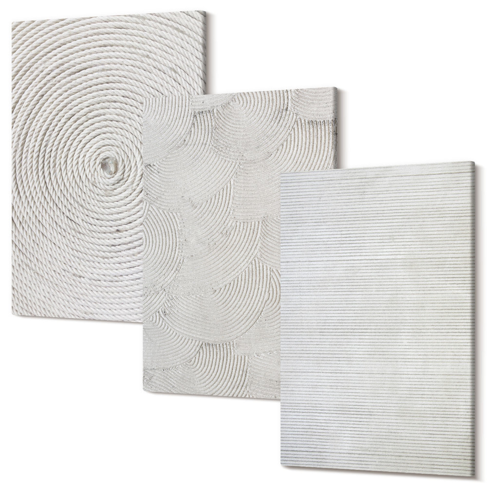 Tablou 3 piese Modele moderne din carton geometric