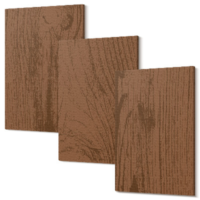 Tablou 3 piese Model de lemn textura scoarță de copac minimalism