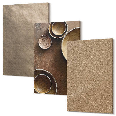 Tablou 3 piese Structuri din piatră în stil minimalist modern