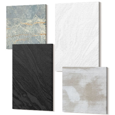 Tablou 4 piese Diverse culori ale structurilor elegante din piatră