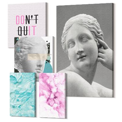 Tablou din 5 piese Decoratiuni elegante cu inspiratie clasica si moderna