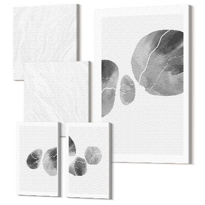 Tablouri canvas set 5 piese Pete de vopsea pictură minimalistă abstractă