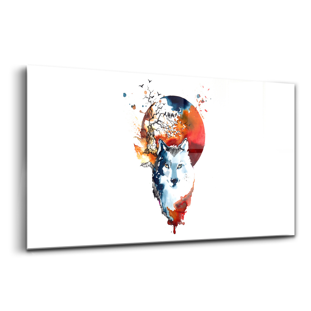 Tablou de sticlă Lună plină și luna vârcolacului