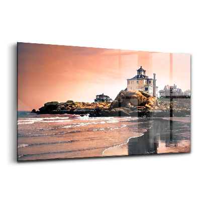 Tablou din sticlă Coasta cabanei Sherman