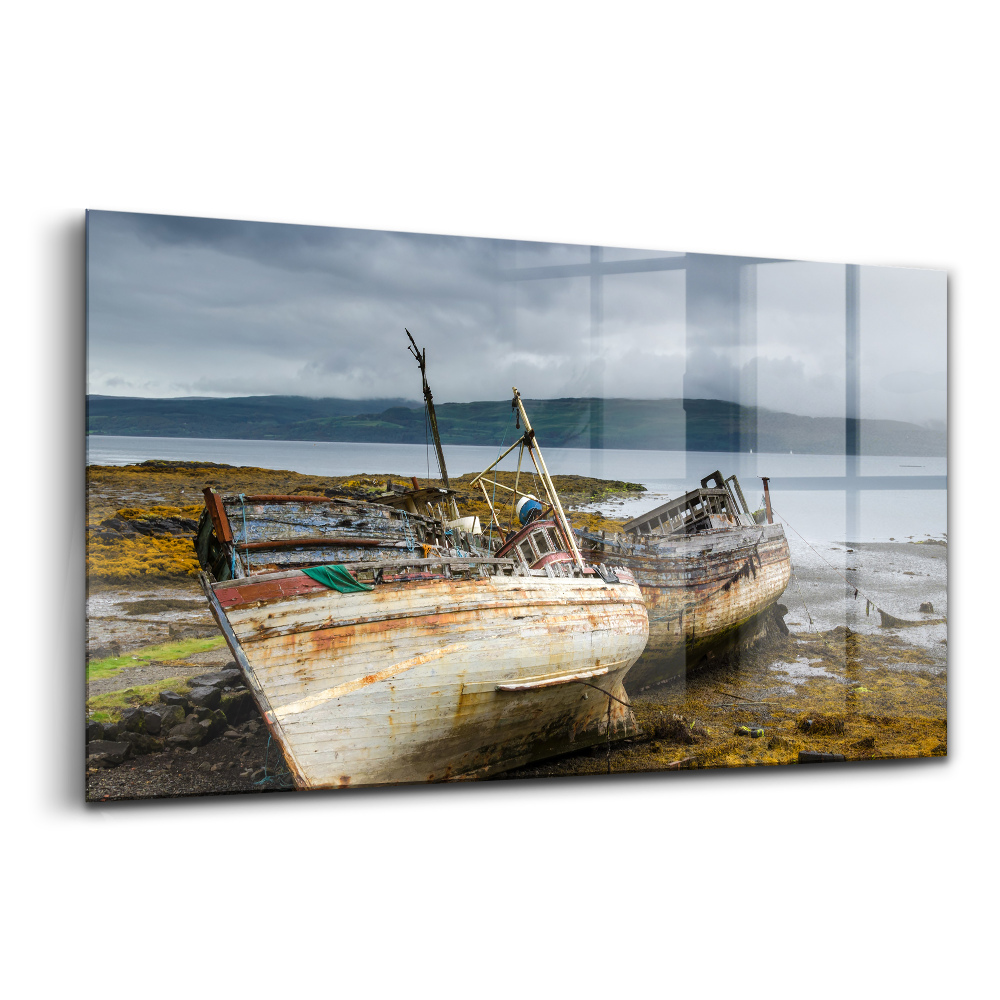 Tablou de sticlă Salen Bay Boats