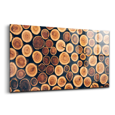 Tablou pe sticlă Fiecare este din lemn diferit