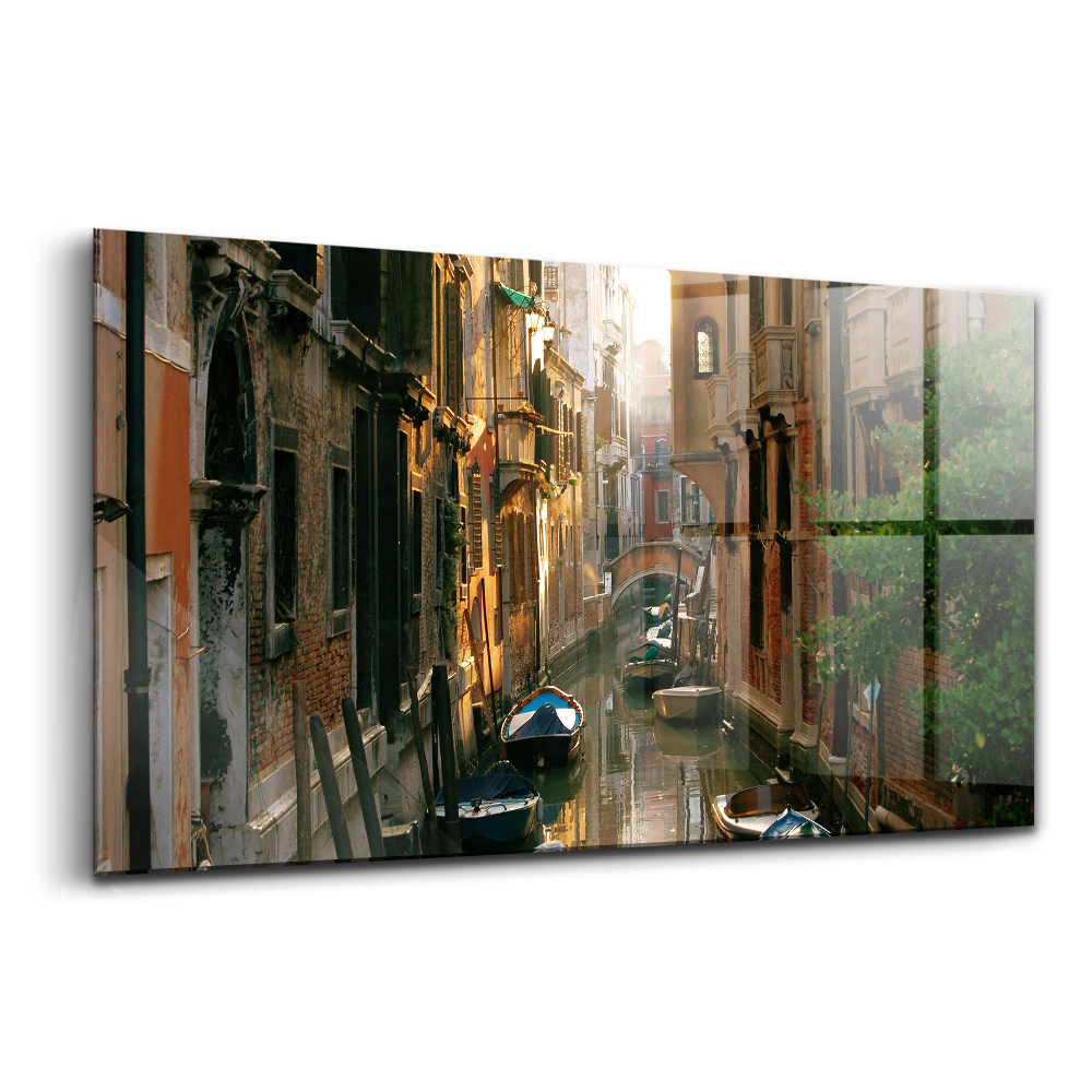 Tablou din sticlă Romantismul Veneției Canalul Mare