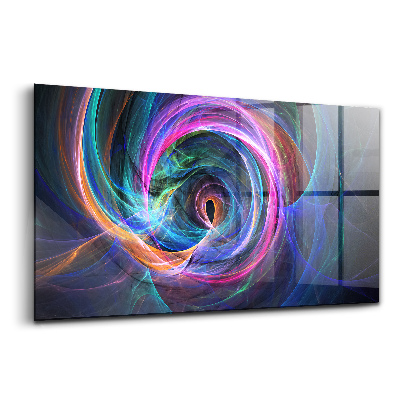Tablou din sticlă Infinit fractal colorat