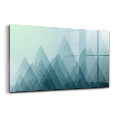 Tablou pe sticlă Compoziția geometrică a figurilor