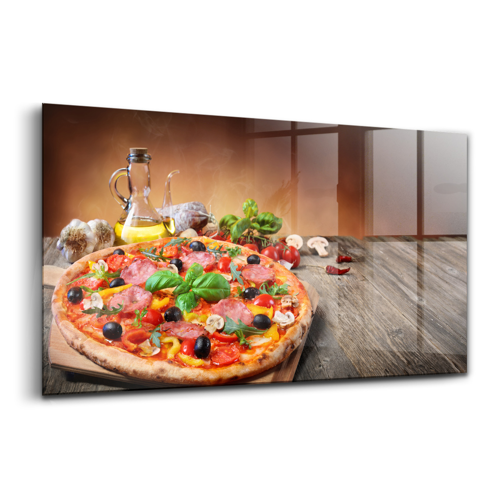 Tablou din sticlă Plăcere culinară în inima Italiei