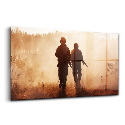 Tablou pe sticlă Pușcașii Marini ai Statelor Unite