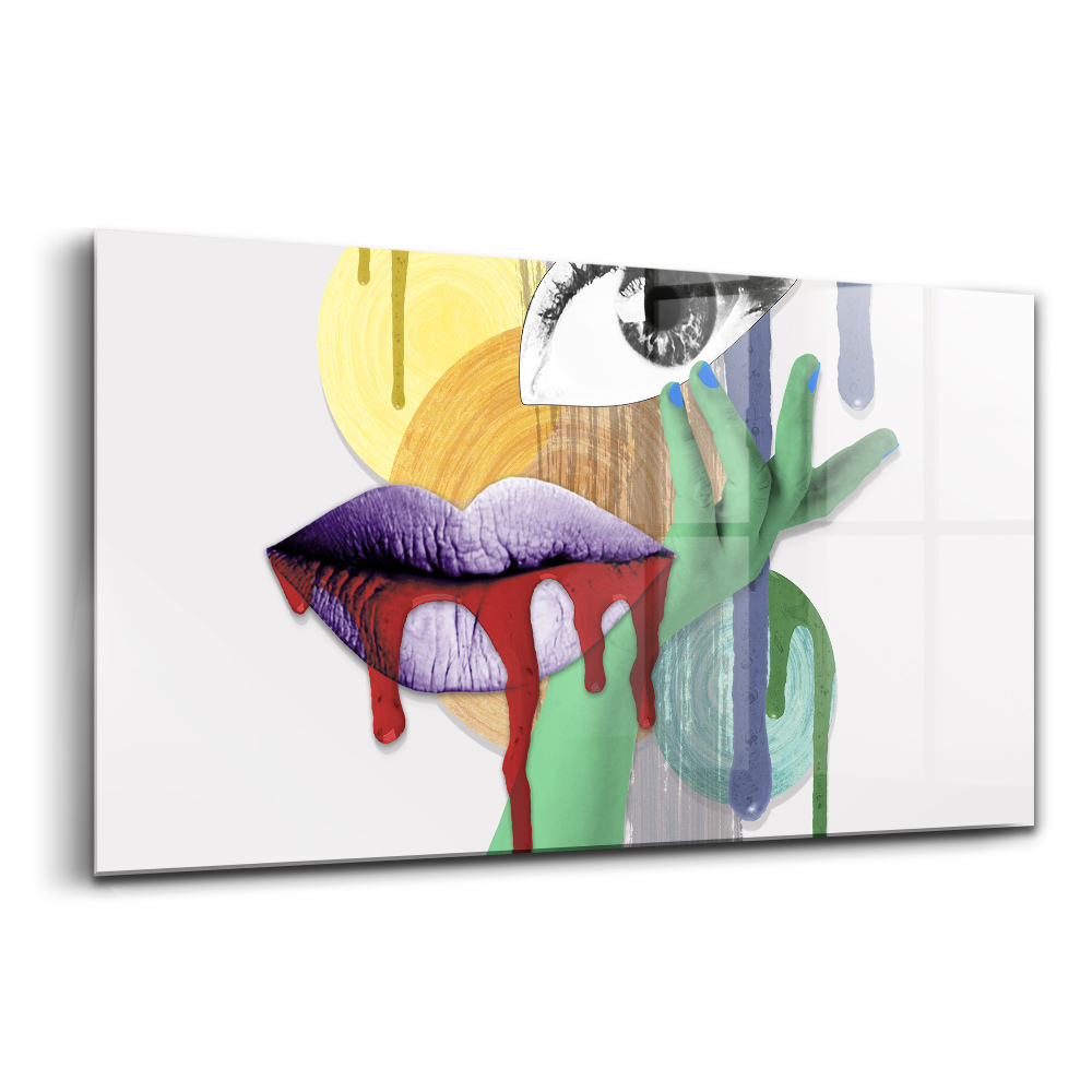 Tablou de sticlă Colaj suprarealist