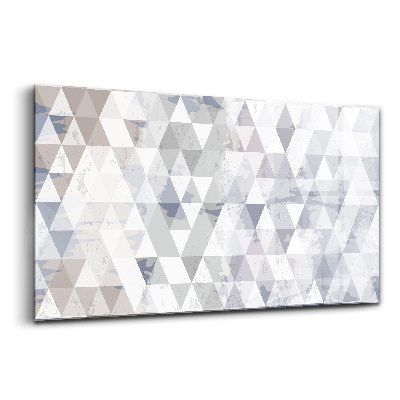 Tablou de sticlă Model geometric cu triunghiuri