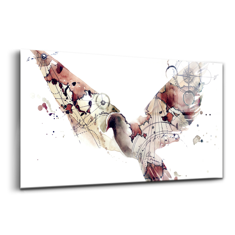 Tablou de sticlă Vedere abstractă a libertății păsărilor