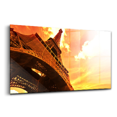 Tablou din sticlă Atracția Turnului Eiffel din Paris