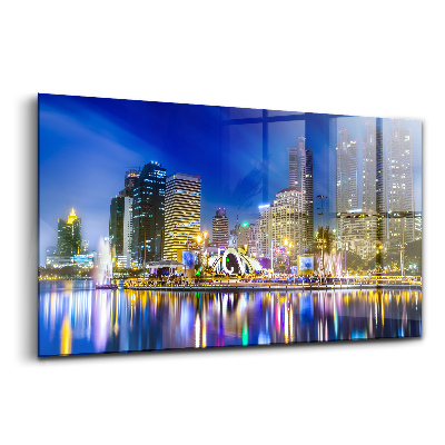 Tablou sticlă Orașul colorat Sydney noaptea