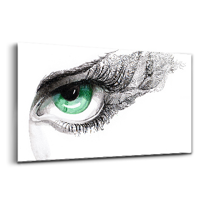Tablou de sticlă Abstracția ochiului uman