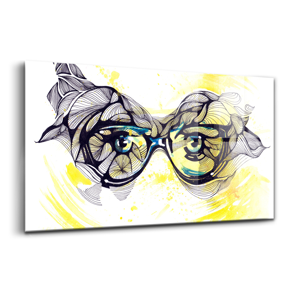 Tablou pe sticlă Ochelari de vedere