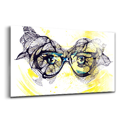 Tablou pe sticlă Ochelari de vedere