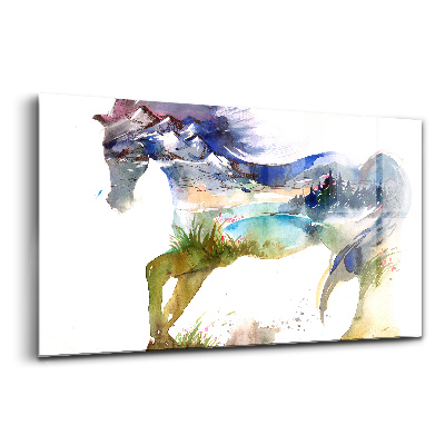 Tablou pe sticlă Calul muntelui
