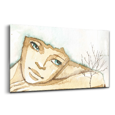 Tablou de sticlă Portretul unei femei