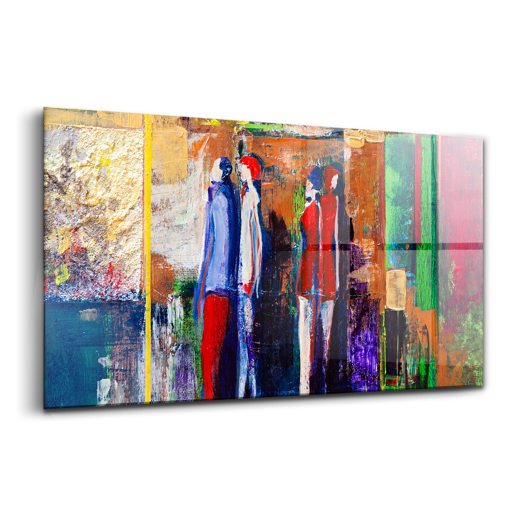 Tablou din sticlă Oameni care pictează artă