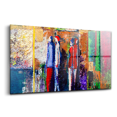 Tablou din sticlă Oameni care pictează artă