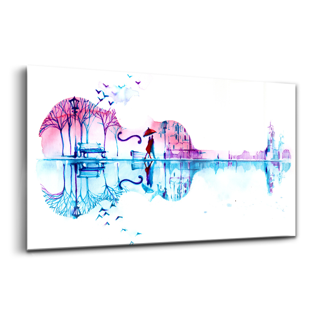 Tablou sticlă Lacul Parcului Violoncelului