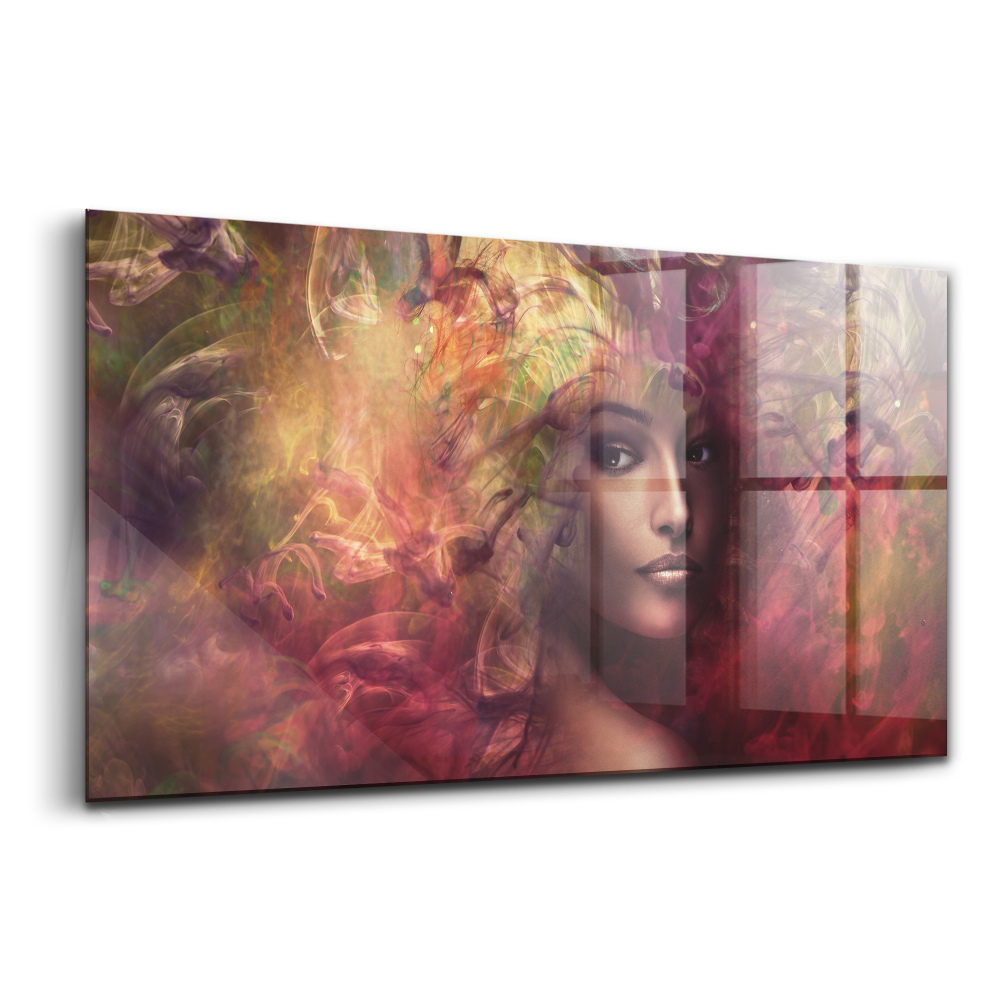 Tablou sticlă Portretul unei femei