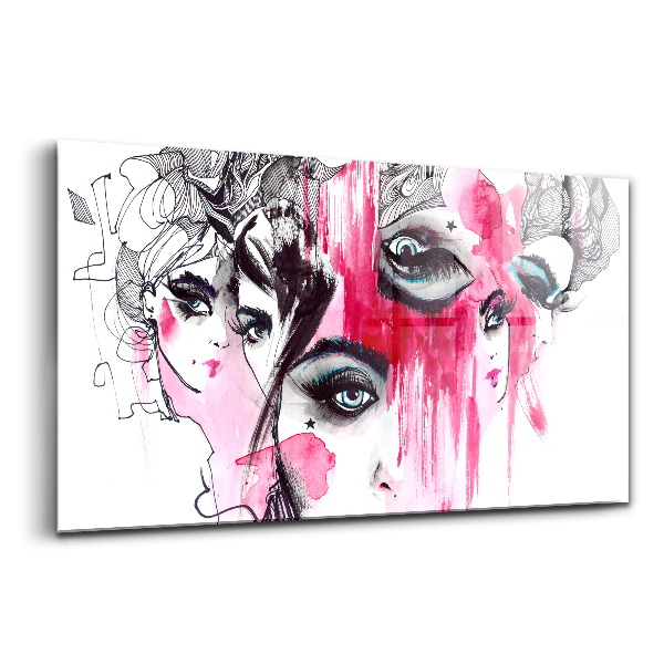 Tablou pe sticlă Multele fețe ale abstracțiunii