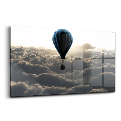 Tablou pe sticlă Balon pe cer