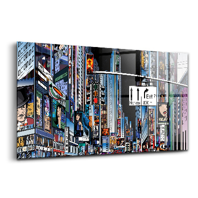 Tablou din sticlă New York-ul noaptea