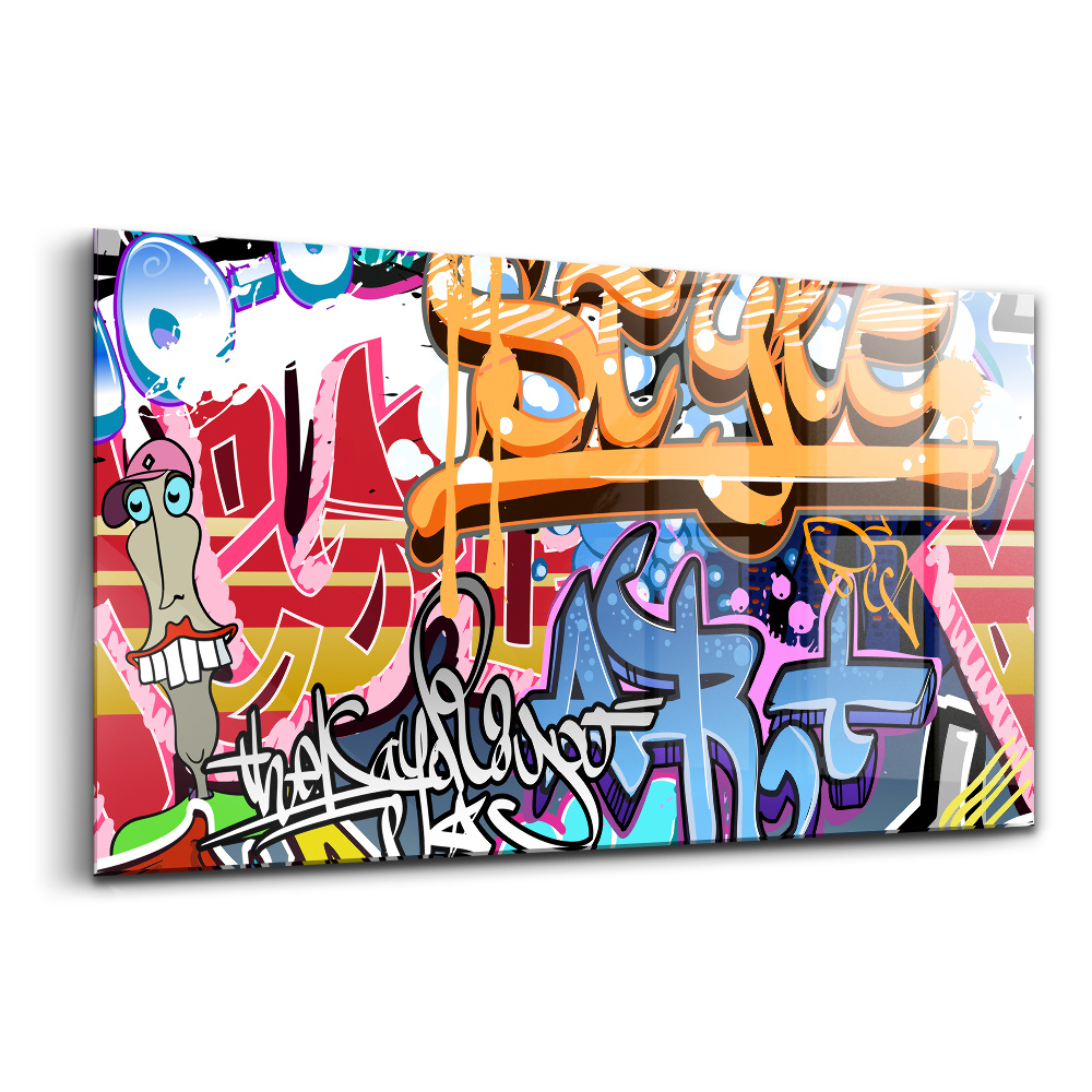 Tablou de sticlă Artă stradală Graffiti