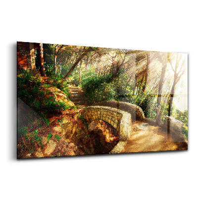Tablou pe sticlă Podul antic de piatră