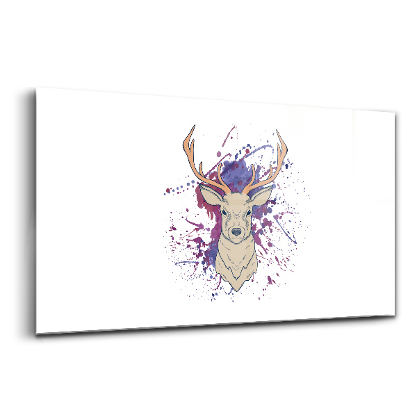 Tablou sticlă Ilustrație vectorială de cerb