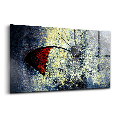 Tablou sticlă Stil vintage cu fluture