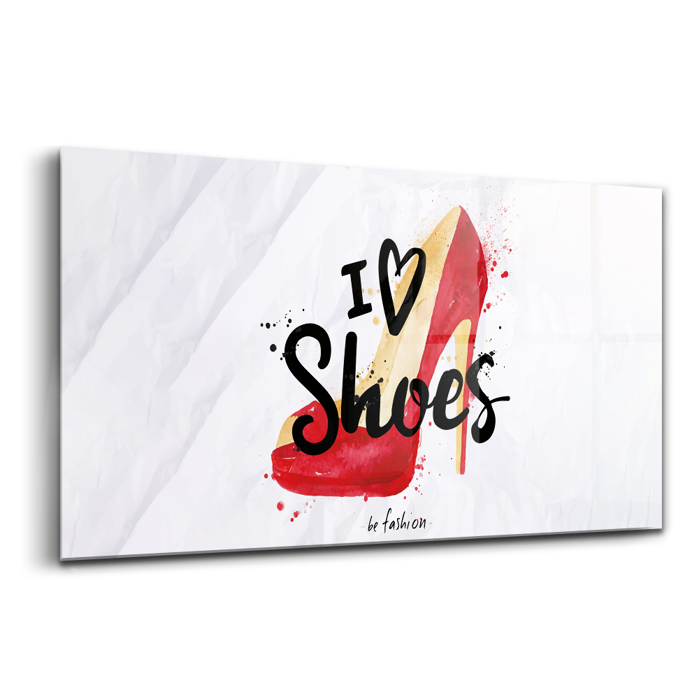 Tablou sticlă Pin roșu