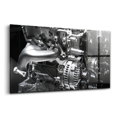 Tablou de sticlă Parte a motorului cu ardere internă al unei mașini