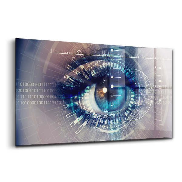 Tablou pe sticlă Ochiul femeii