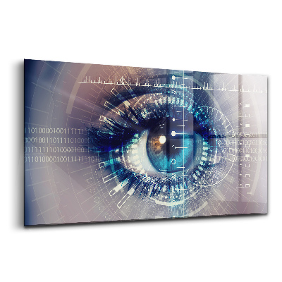 Tablou pe sticlă Ochiul femeii