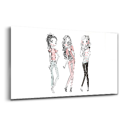 Tablou de sticlă Modă feminină